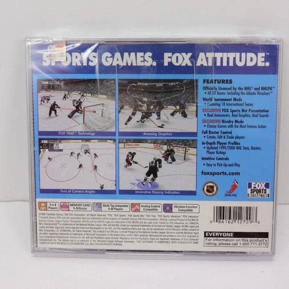 NHL Championship 2000 Black Label Playstation PS1 New Sealed Ready For Grading!
